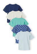 Chłopięce 5-pak koszulek z nadrukiem skate, krótki rękaw, 3-15 lat