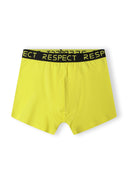 Men 3 pack boxers with logo waistband multicoloured. Bright yellow fabric with a black branded waistband, designed for comfort and durability.