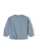 Boys long sleeve sweatshirt jogger set blue 3-24m, soft blue fabric, ribbed cuffs, casual style, perfect for active toddlers.