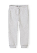 Light grey boys joggers with elastic waist and drawstring, featuring a comfortable casual design for kids.