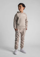 Boys grey printed hoodie and joggers skate set