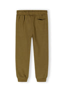 Brown joggers with elasticated waistband and side pocket, made for boys aged 3-14 years. Perfect for active daily wear.