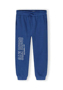 Boys joggers in cobalt blue with San Diego print, crafted from soft cotton for comfortable wear, suitable for ages 3-14y.
