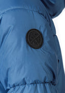 Boys padded jacket in blue with mnt 97 logo patch
