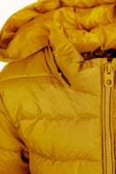 Boys padded jacket in mustard yellow quilted hooded design