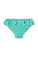 Turquoise ruffled eyelet girls bikini set bottom