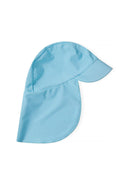 Girls light blue unicorn rash suit with matching swim hat