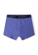 MÄ™skie bokserki z kolorowym paskiem z logo Respect in purple with black waistband